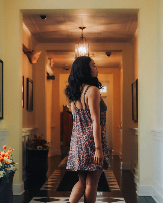 Preorder Leopard Night Dress with Chocolate Chunk Cookie