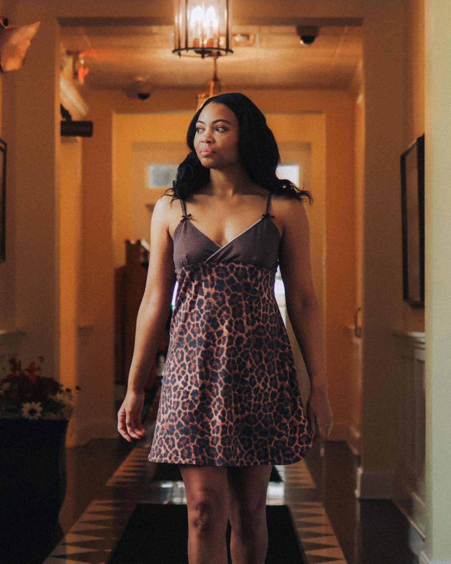 Preorder Leopard Night Dress with Chocolate Chunk Cookie